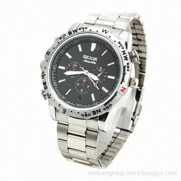 Camera Watch with 1,600 x 1,200-pixel Resolution Photo and HD Effect High-quality 640 x 480AVI Video